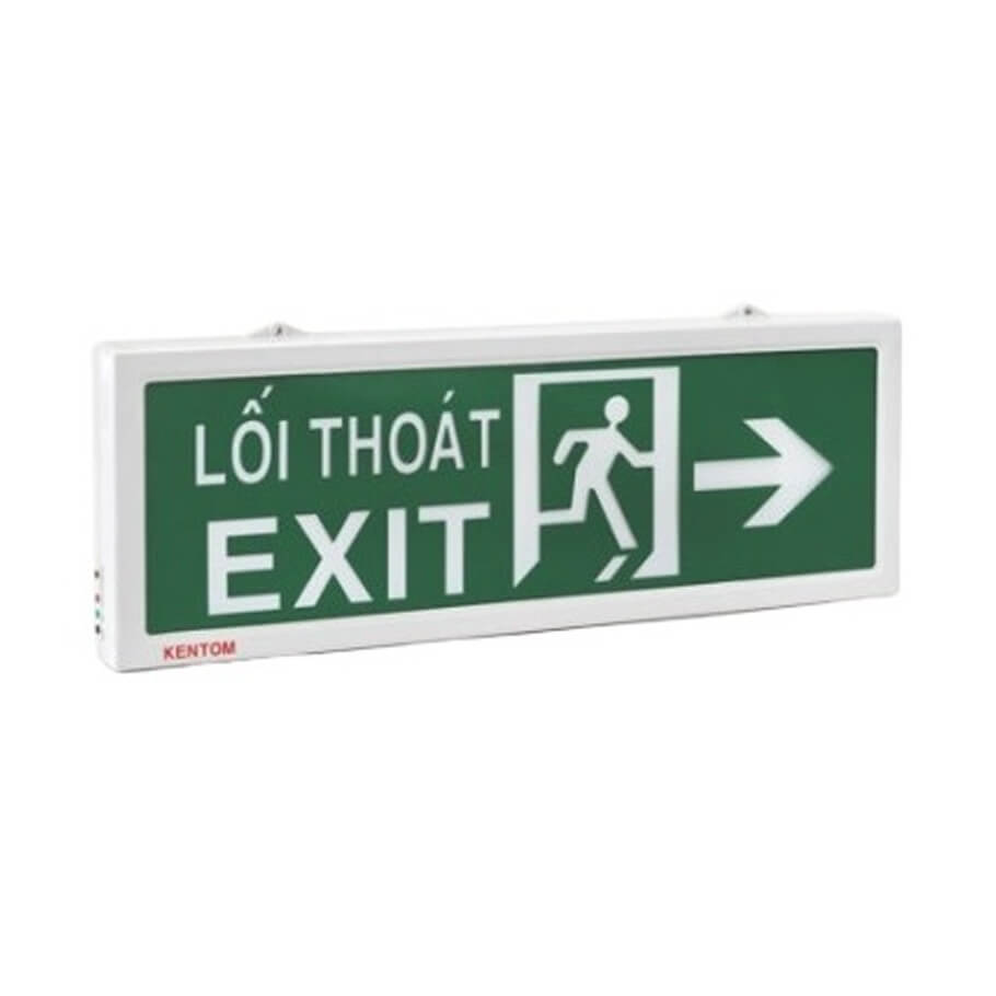 Đèn Exit 2 mặt Kentom KT-640